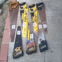 DeWalt Irwin Great Neck Stanley Disston Han Saw Tools 