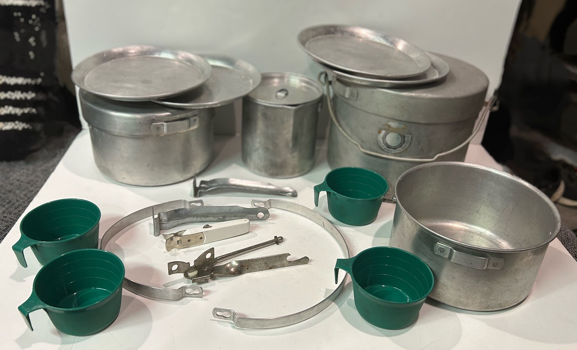 Vintage Palco Mess Kit Cooking Pots, Plates And Accessories.