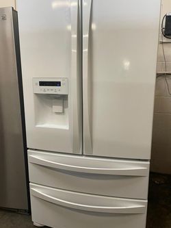 Samsung 4 Door White Refrigerator Fridge
