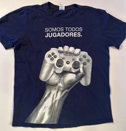 PS3 Tshirt PlayStation 3 SOMOS TODOS JUGADORES Adult Large