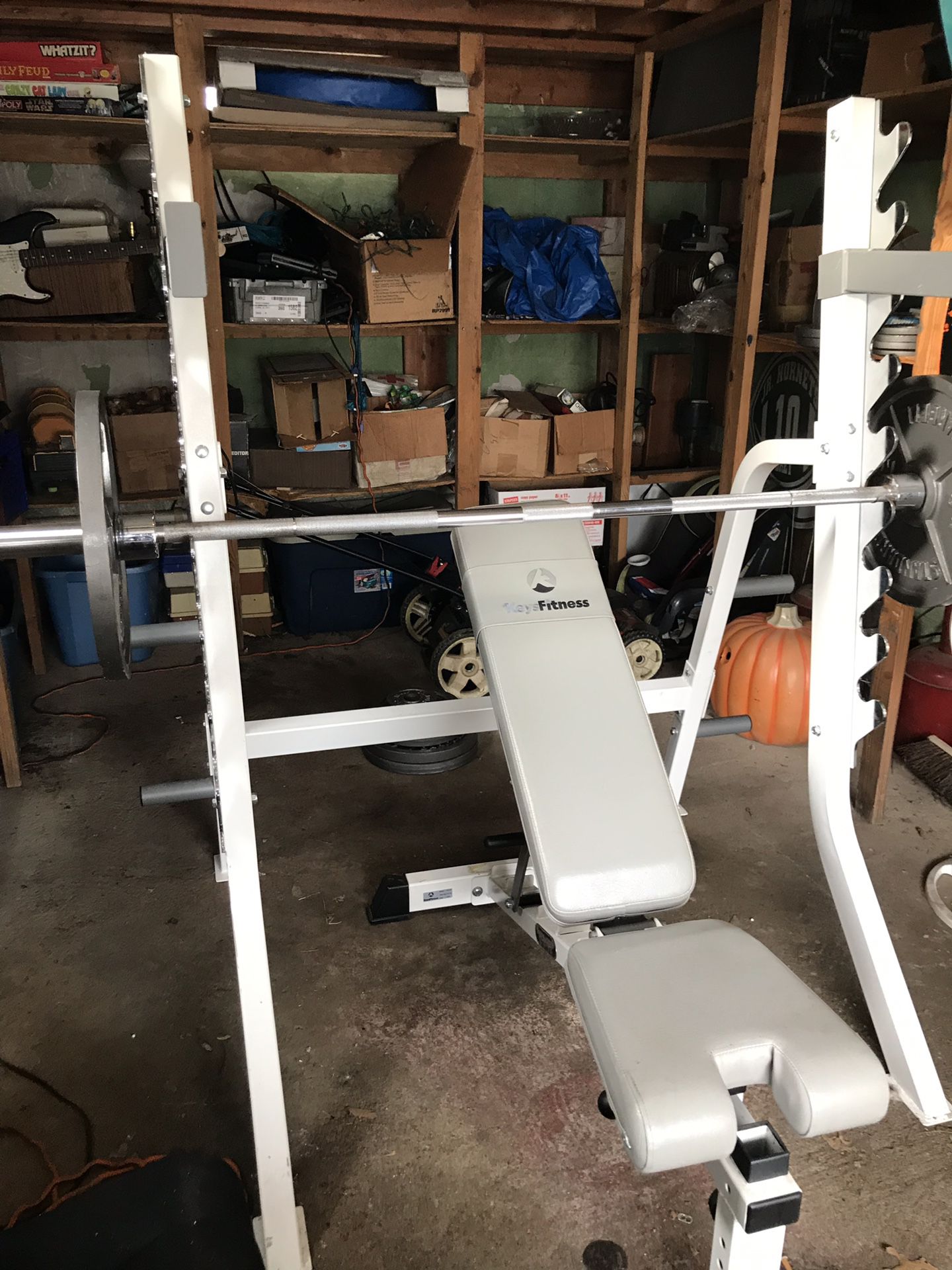 Weight bench gym equipment **like new **