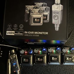 X Vive U4R4 In Ear Monitor 4 Músicos