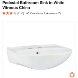 Sterling Pedestal Sink 