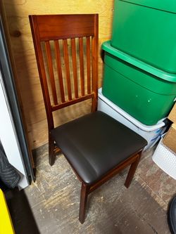 Cosco Folding Chairs 2 New, Brown Vinyl, 1 Used