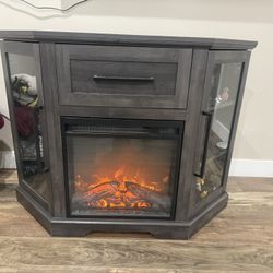 Corner Tv Stand With Fireplace 