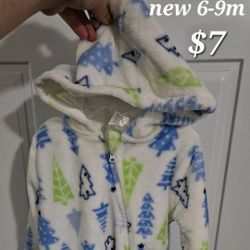 New Baby 6-9m Winter Jumpsuit 