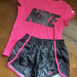 Hot Pink/Black Nike Dri-Fit Outfit 4T