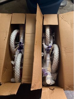 2 girls 12 in bikes in the box