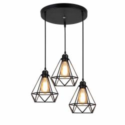 Mengjay Ceiling Pendant Light, Vintage Industrial Hanging Lamp
