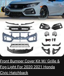 2020-2021 honda civic hatchback front bumper
