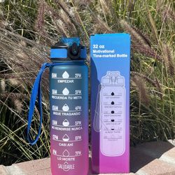 Sport Water Bottle with Time Markers to Keep You on Track!