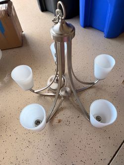 5-Light Brushed Nickel Chandelier
