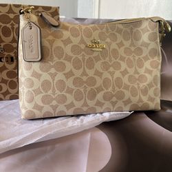 Tan coach shoulder  bag