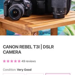 canon rebel t3i eos dslr camera