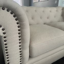 Tufted Sofá And Loveseat 