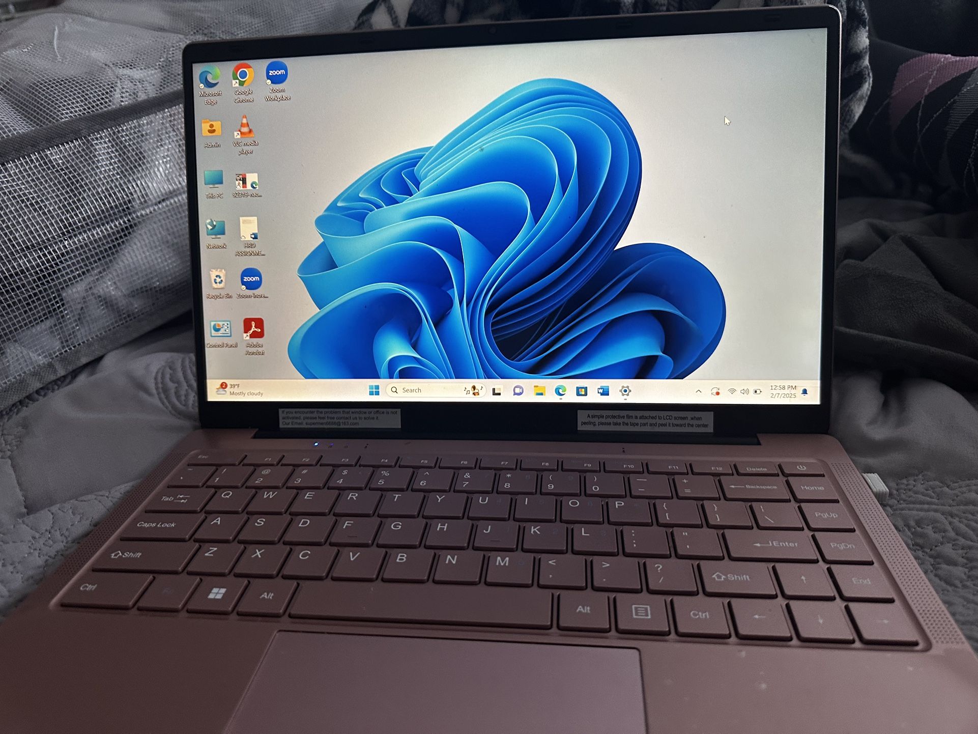 14 Inch Rose Gold Laptop