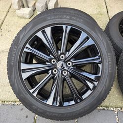 19" OEM Mazda CX-5 Gloss Black Wheels from 2025 Turbo Premium (Set of 4) - Like New
