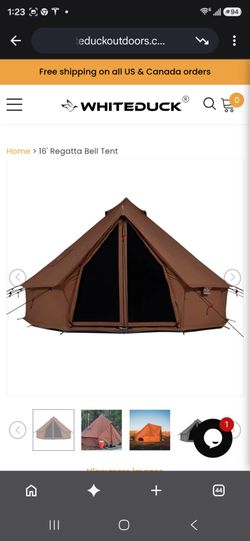 White Duck 16 Regatta Bell Tent Fire Water Repellent