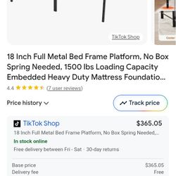 Black Full Size Bed Frame