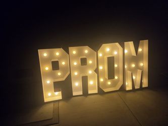 PROM Marquee Letters 29in.