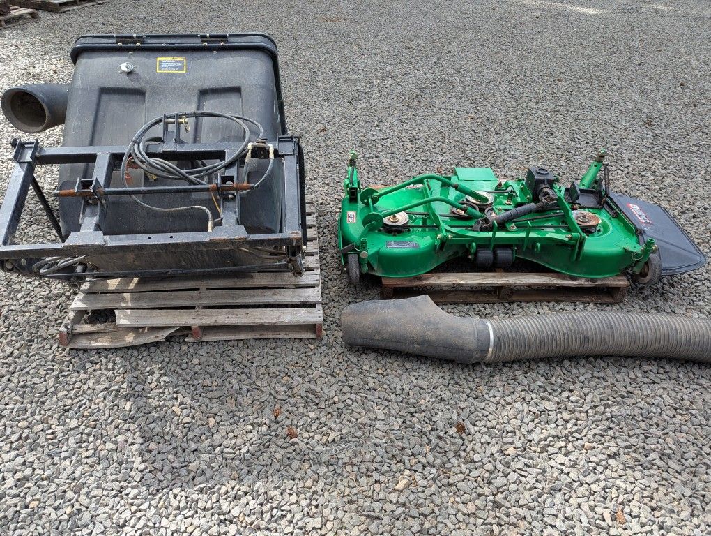 John Deere Tractor Mower Deck And Bagger