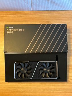 Open box, lightly used - NVIDIA RTX 3070 Founders Edition 8 GB GDDR6 Memory