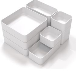 CHANCETSUI 11-Piece Stackable Drawer Organizer Set, Multi