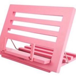Annova wooden book stand pink color 34* 24* 2 cm folded Amazon open box never us