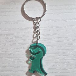 Cute Dino Keychain ☆ Adorable Novelty Accessory Green Tynnasourous Dinosaur