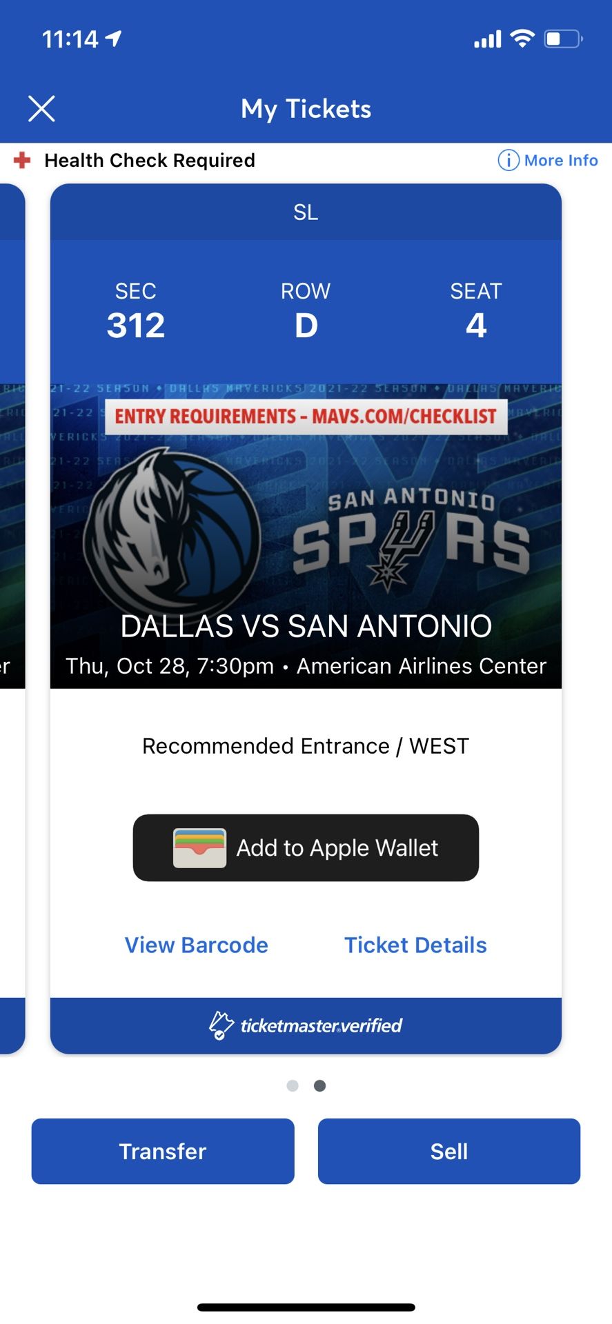 Dallas Mavericks vs San Antonio Spurs - 10/28/2021 @7:30