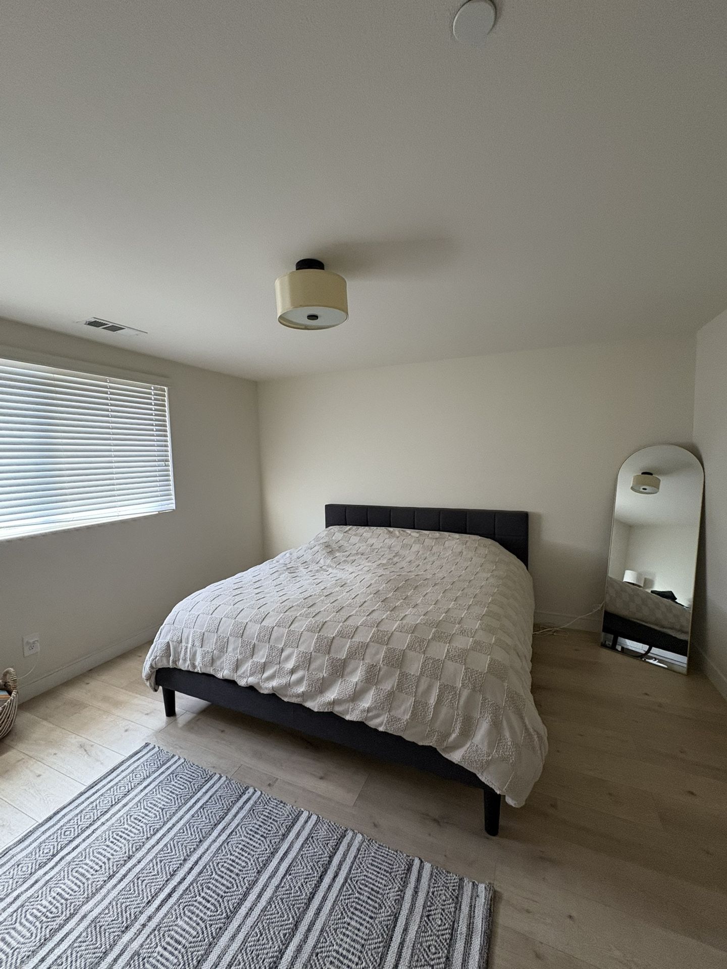 King Gray Tufted Bed frame - NO MATTRESS