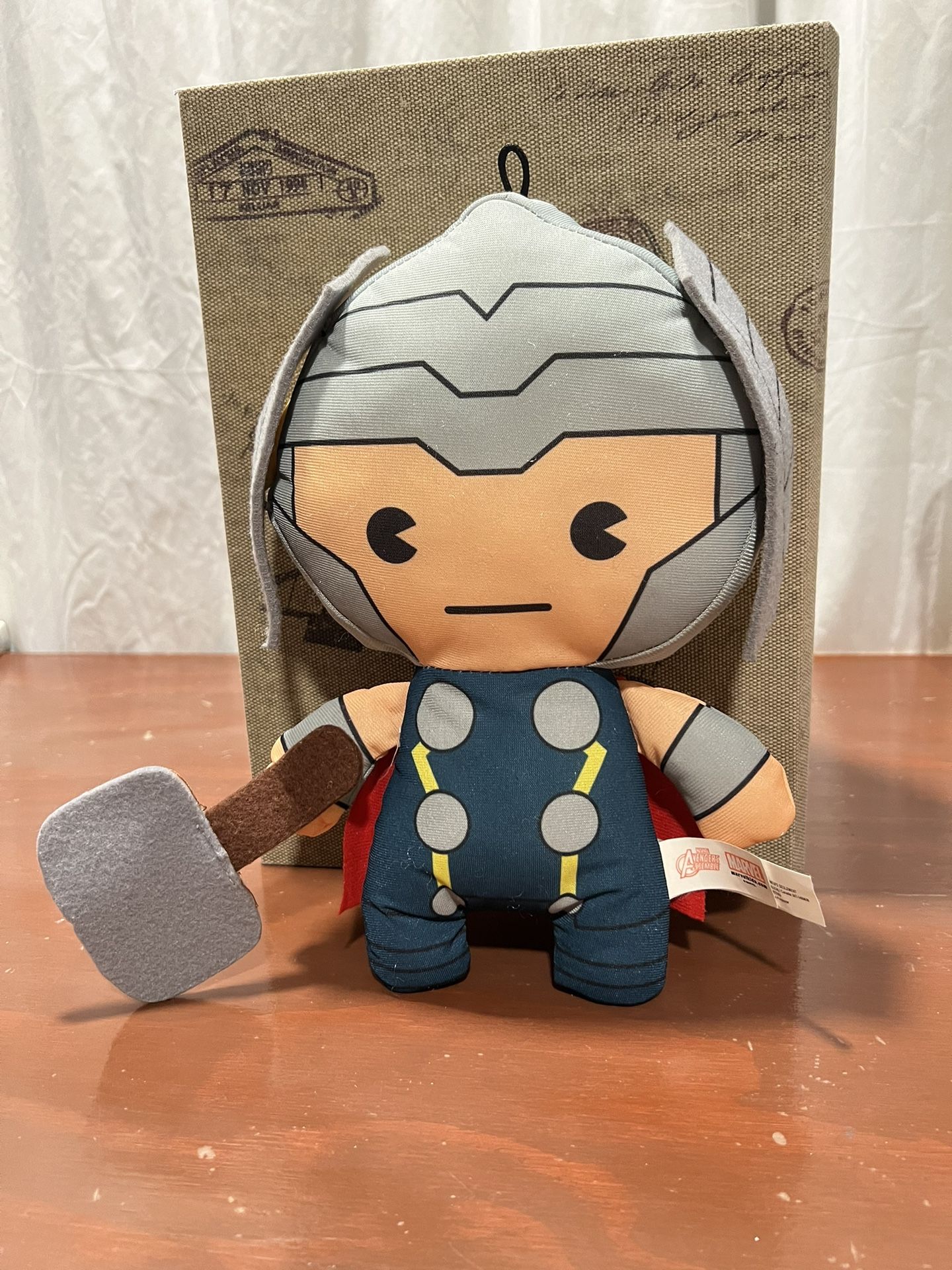 Marvel Avengers Plush Baby Thor Hammer Superhero Stuffed Figure 7"