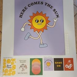New Pack Of 6 "Groovy" Posters