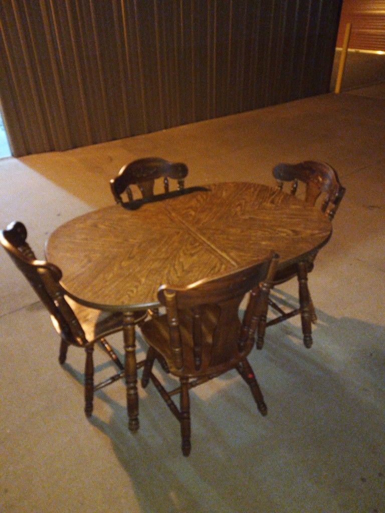 Dining room table and chairs