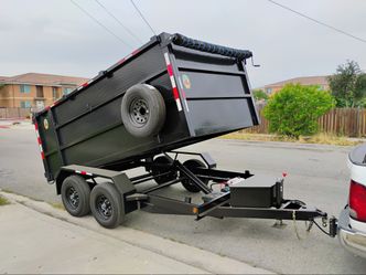 Dump trailer trailas