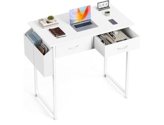 White desk