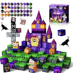 Mystery Castle Magnetic Building Blocks for Children Ages 3 and Up, 100 Pieces