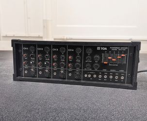 Made In Japan=TOA MX‑104 4‑Channel Powered Mixer Amplifier –100W=VTG