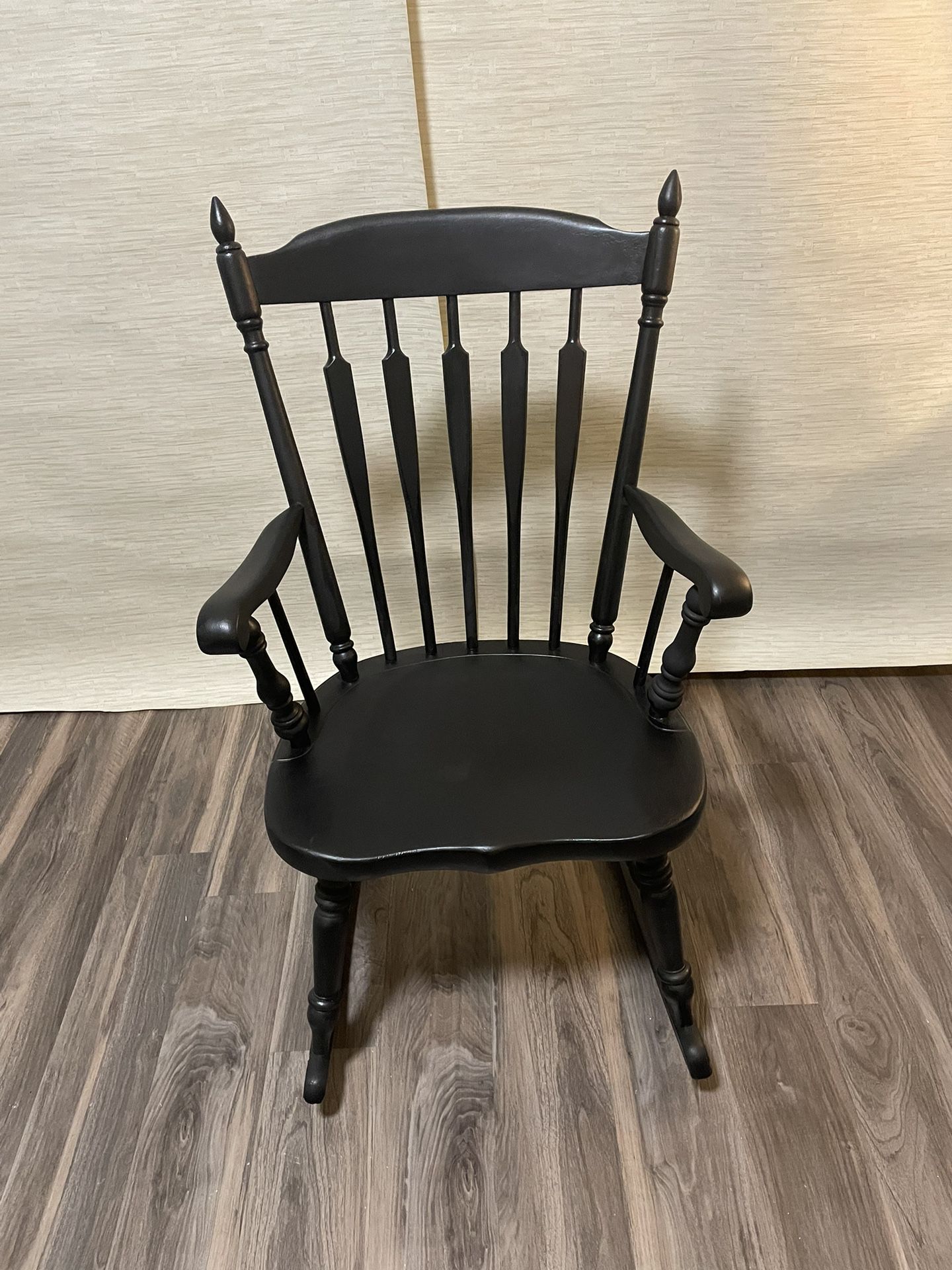 Black Wooden Rocking Chair  