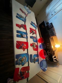 Spiderman birthday banner