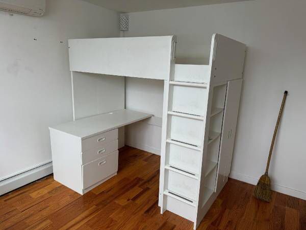 IKEA Twin Smastad Loft Bed / Desk / Closet / 3 Drawers / Shelves/ Was $800