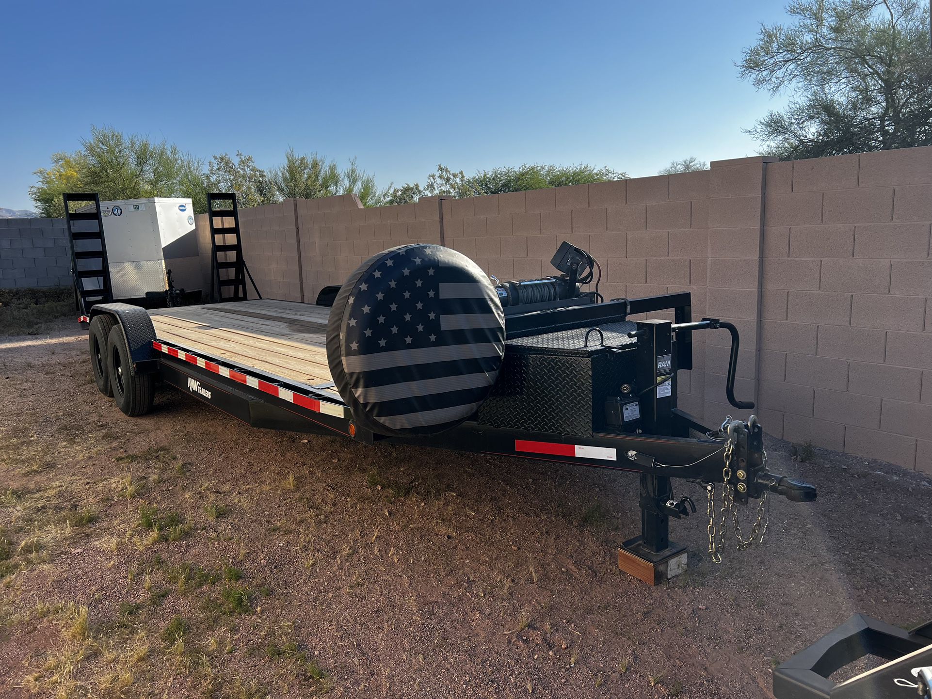 2023 AMW Flatbed Trailer 24 Ft 