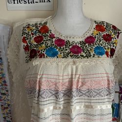 Vestidos Bordado Mexicanos Artesanal
