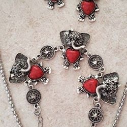 Elephant Necklace Bracelet And Earrings Set Shipping Available 