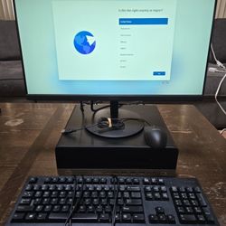 HP EliteDesk full desktop PC setup