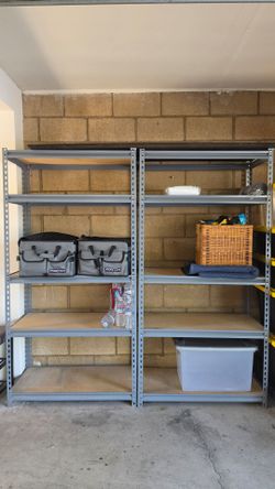 5-Tier Metal Garage Shelving Units – Silver