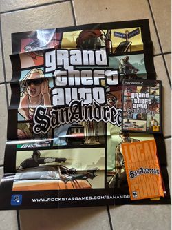 Grand theft auto San Andreas Ps2 game