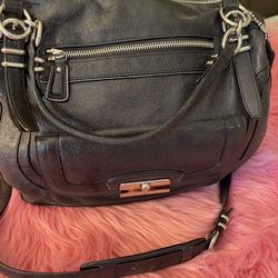 Black Glittery retired Coach Bag