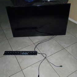 55-Inch Samsung TV with Wall Mount (No Remote)