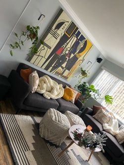 Mid-Century Sofa and Loveseat Set